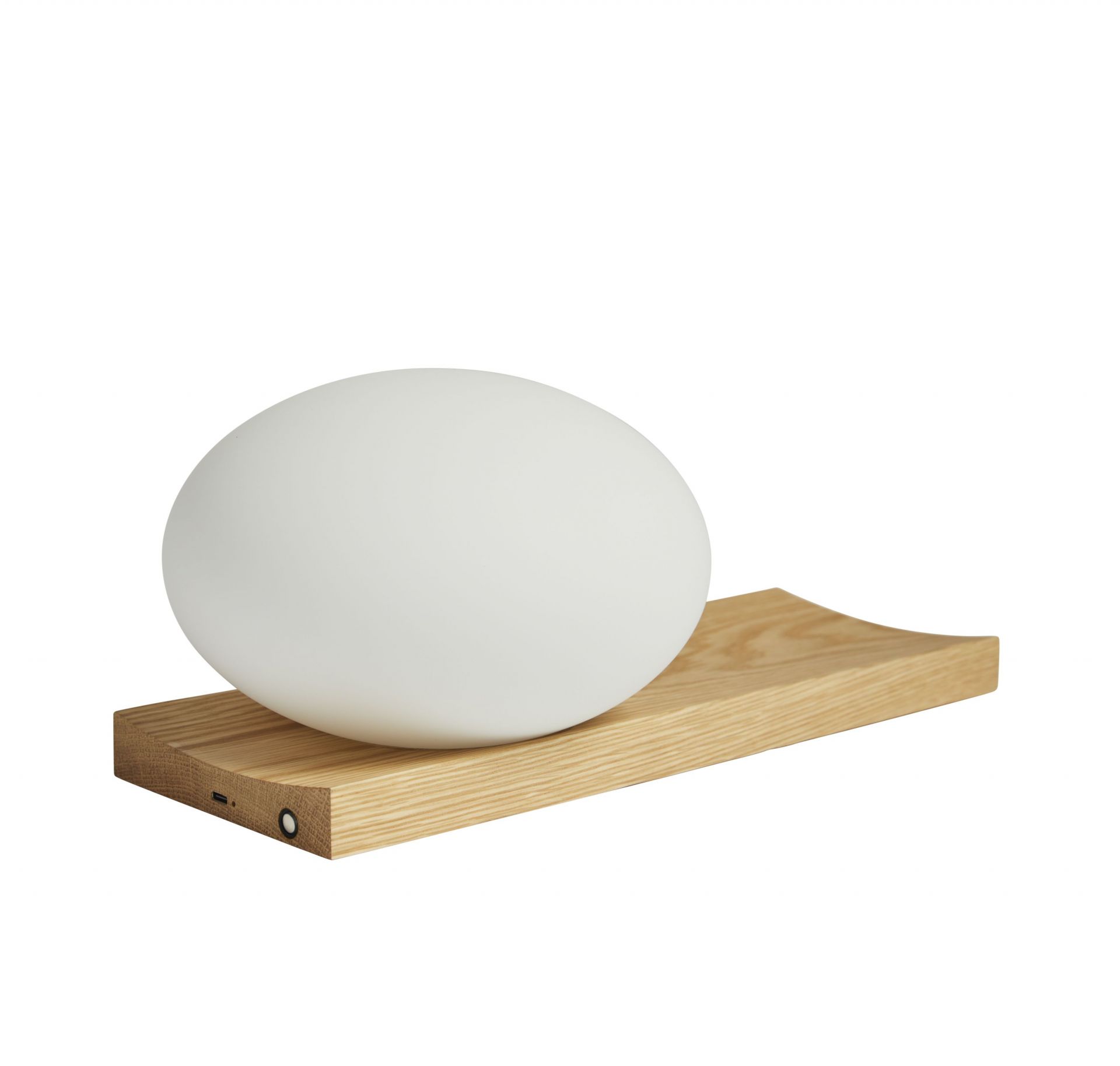 Dew Table and Wall Lamp Woud